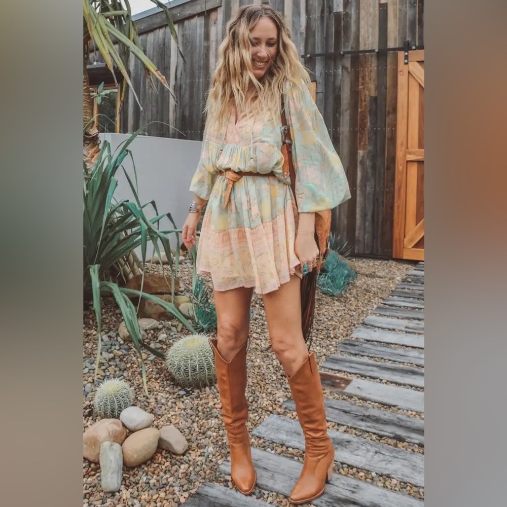 Butterfly Boho Tunic Dress - Botanical